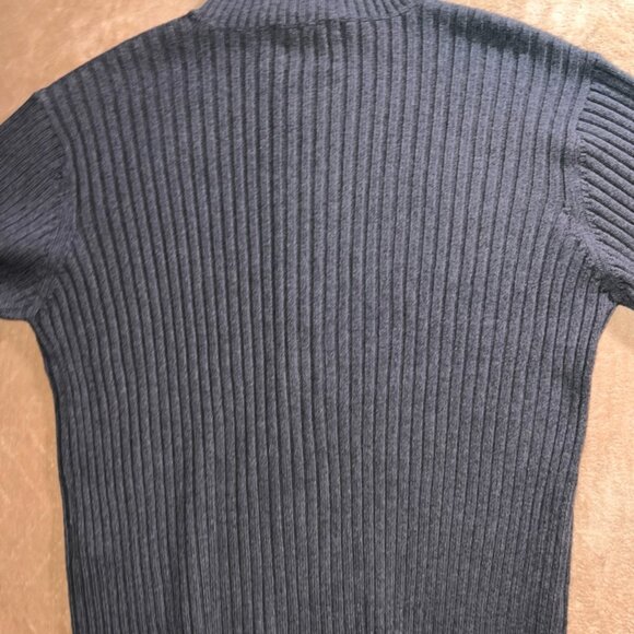 Vintage 90s Tommy Hilfiger Men XL Gray Knit Ribbon Full Zip Fall Sweater (U) - Picture 8 of 8